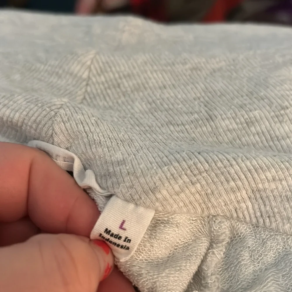 Athleta Light Gray Open-Front Draped Cardigan - Picture 8 of 8